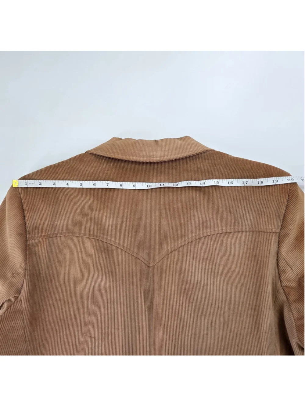 Corduroy Blazer Leather Elbow Patch Western Mens 46R Brown USA Sport Coat
